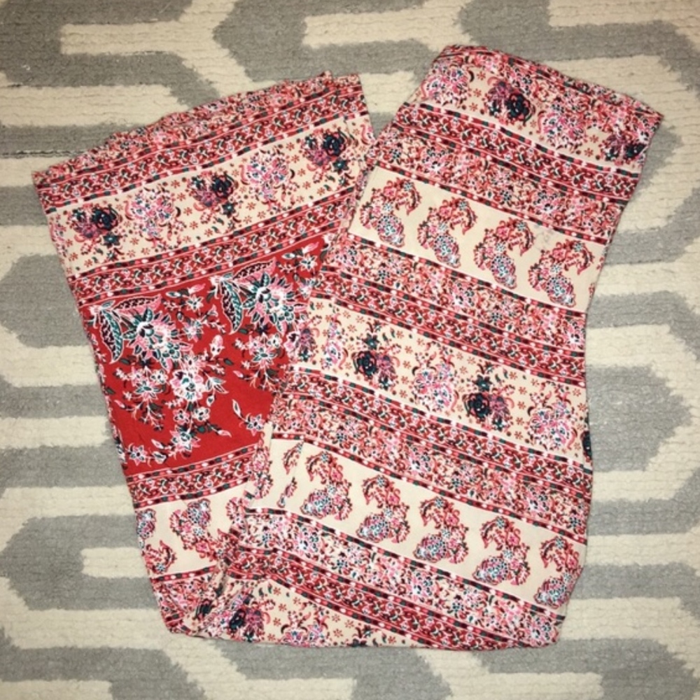 Patterned High Waisted Pants
